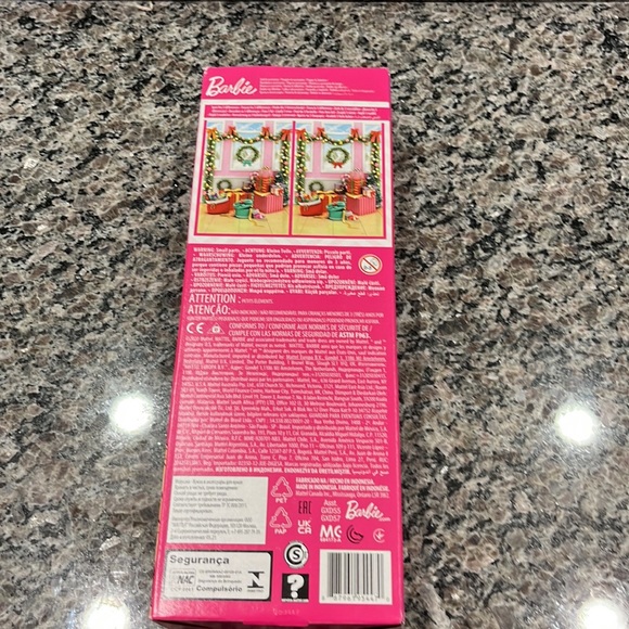 Host pic 🎉New Barbie Holiday Doll Christmas Candy Cane Dress Mattel Doll - Picture 3 of 3